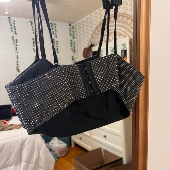 Garage Rhinestone Bra Top - Picture 5 of 7